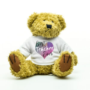 Best Teacher Ever Heart Teddy Bear - Teacher Gifts