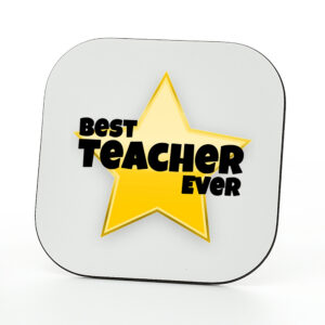 Best Teacher Ever Star Coaster - Gifts for Teachers