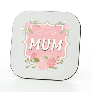 Floral Frame Mum Coaster - Mother's Day Gift for Mum