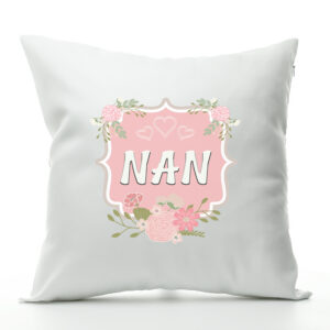 Floral Frame Nan Cushion - Mother's Day Gift for Nan