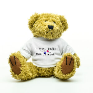 I Love Daddy This Much Boy Teddy Bear - Gifts for Daddy - Gifts for Him