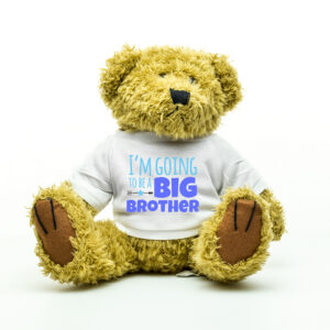 I'm Going To Be A Big Brother Brown Teddy Bear - Pregnancy Announcement Gift