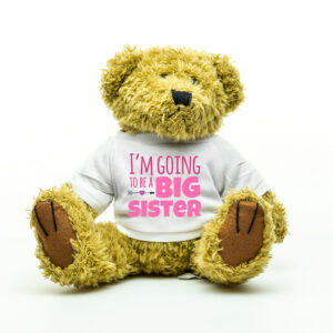I'm Going To Be A Big Sister Brown Teddy Bear - Gifts for New Sisters