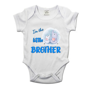 I'm The Little Brother Baby Grow - Gift for New Baby Brother