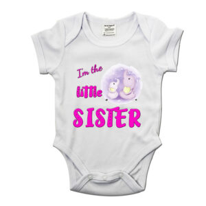 I'm The Little Sister Baby Grow - Gift for New Baby Sister
