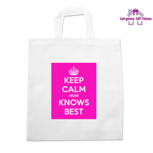 Keep Calm Mum Knows Best Tote Bag - Mother's Day Gift