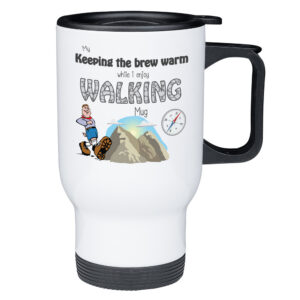 Keeping My Brew Warm While I Enjoy Walking - Travel Mug