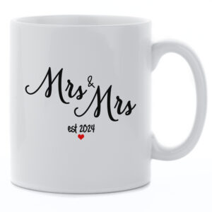 Mrs & Mrs Established 2024 Mug - Wedding Gift