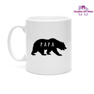Papa Bear Silhouette Mug - Gift for Dad