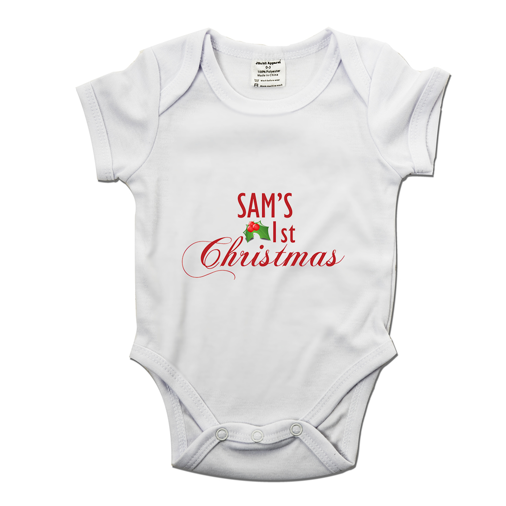 Personalised First Christmas Baby Grow - Baby's First Christmas Gift