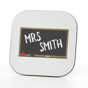 Personalised Teacher Name Blackboard Coaster