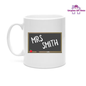 Personalised Teacher Name Blackboard Mug
