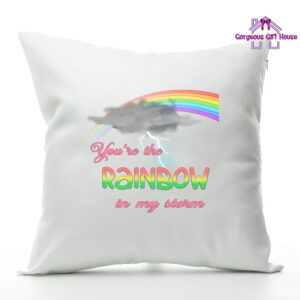 You're the Rainbow in my Storm Cushion - Gifts for Couples