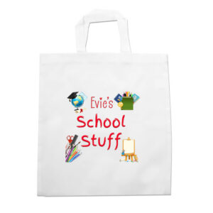 School Stuff Tote Bag - Personalised School Bag - Teacher Gift