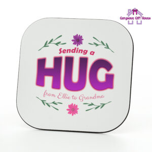 Sending A Hug Coaster - Personalised Gifts for Her