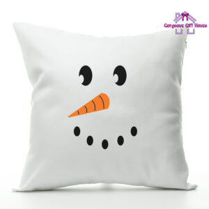 Snow Man Face Cushion