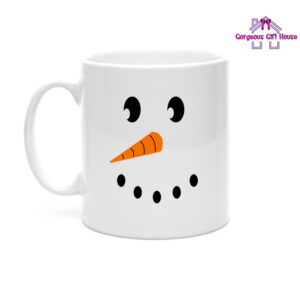 Snow Man Face Mug