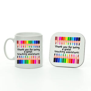 Thank You For Being A Great Teaching Assistant Mug And Coaster