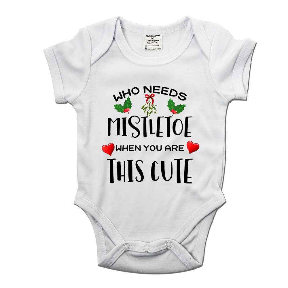 Who Needs Mistletoe When You're This Cute Baby Grow - Fun Christmas Gift